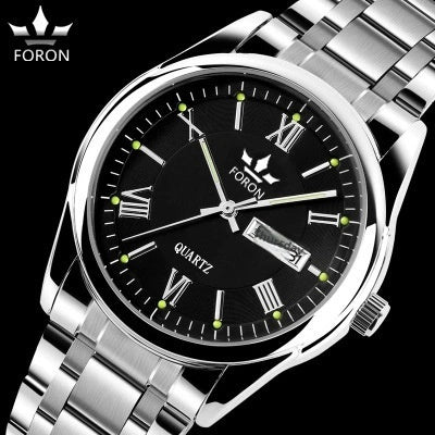 High grade brand watches, men's fashionable quartz watches, waterproof machinery, luminous calendar, business belts, foreign trade watches