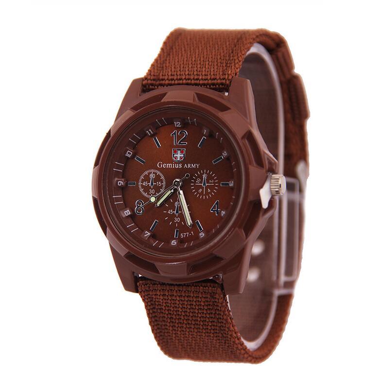 Cloth Belt Weaving Belt Military Watch Sea and Land Air Force Movement Quartz Military Watch