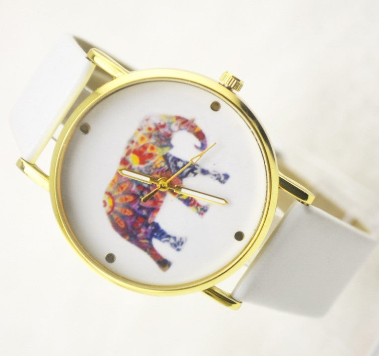 Trade new Geneva watch Geneva leisure belt elephant Geneva belt Watch