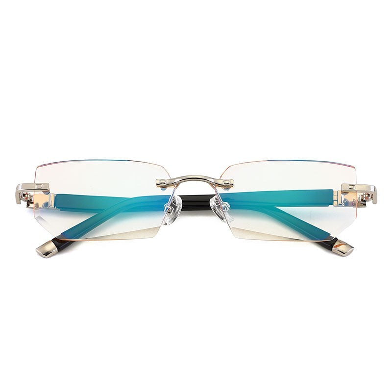 Diamond-cut reading glasses