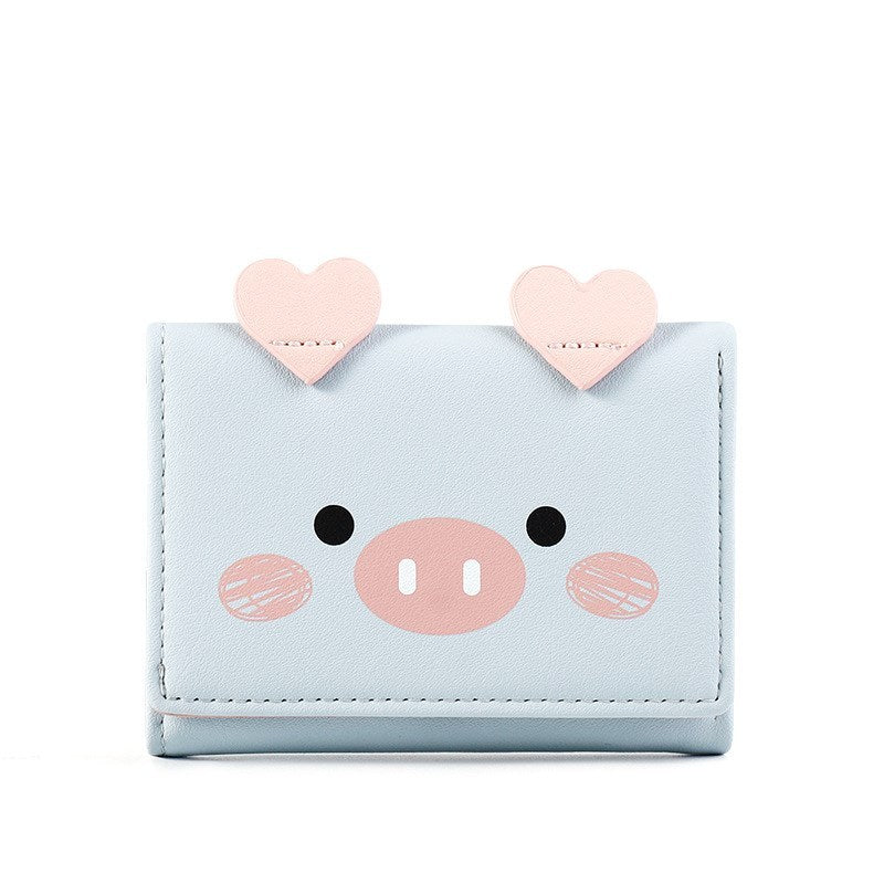 Cartoon cute little student wallet