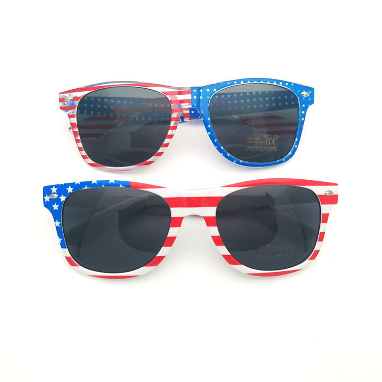 European and American rice nail flag glasses dance party party American flag glasse