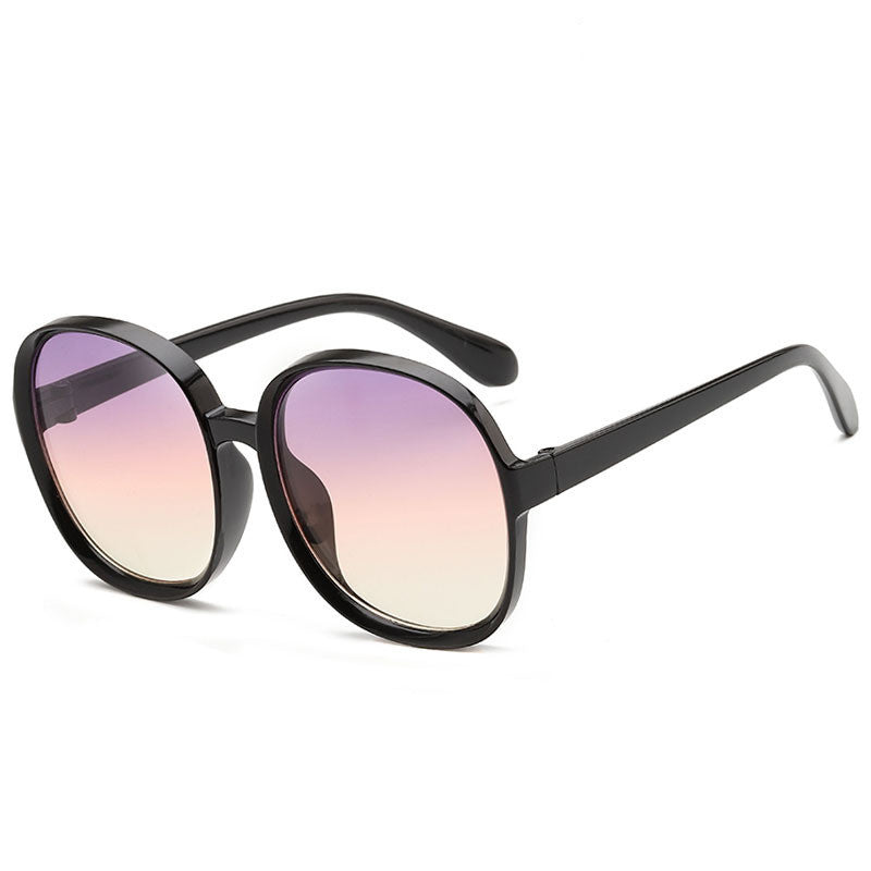 Round big frame sunglasses female UV protection sunglasses