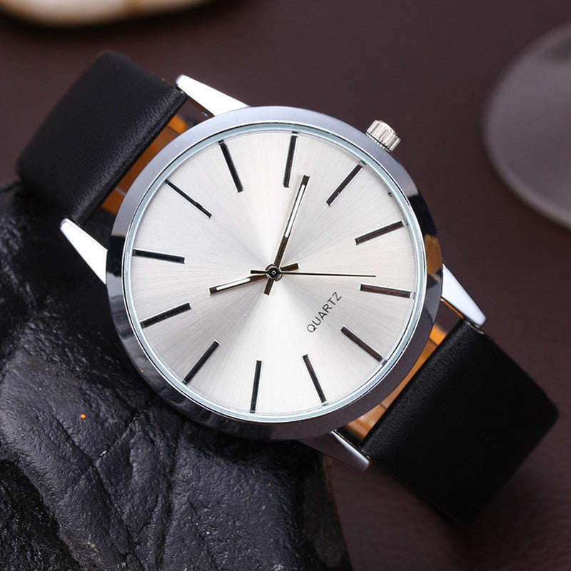 Simple leather strap leisure men's Watch