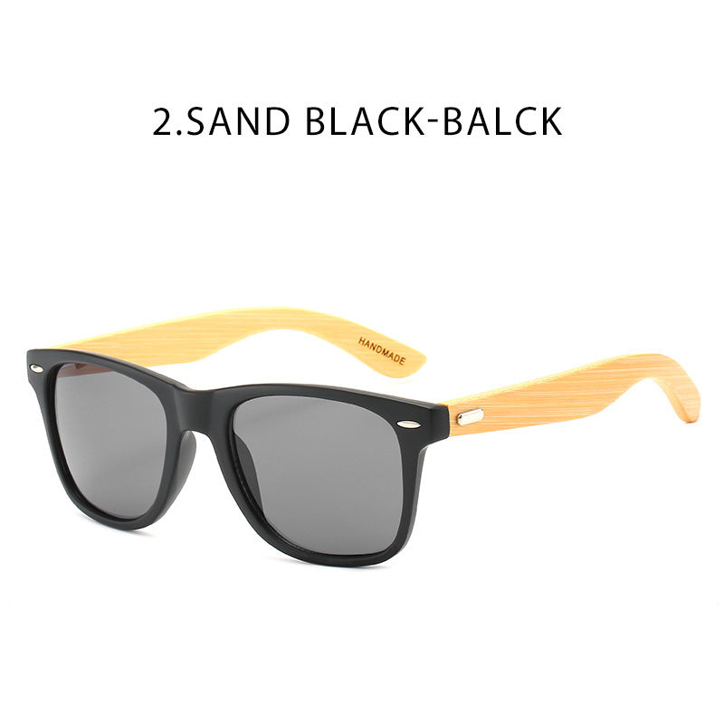 Retro Wooden Bamboo Leg Glasses Men And Women Sunglasses