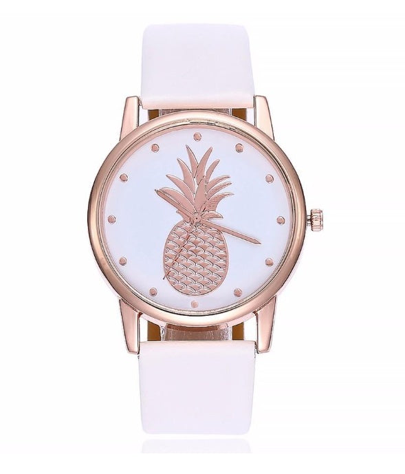 Belt watch Korean version of the watch Personality pineapple pattern simple quartz watch