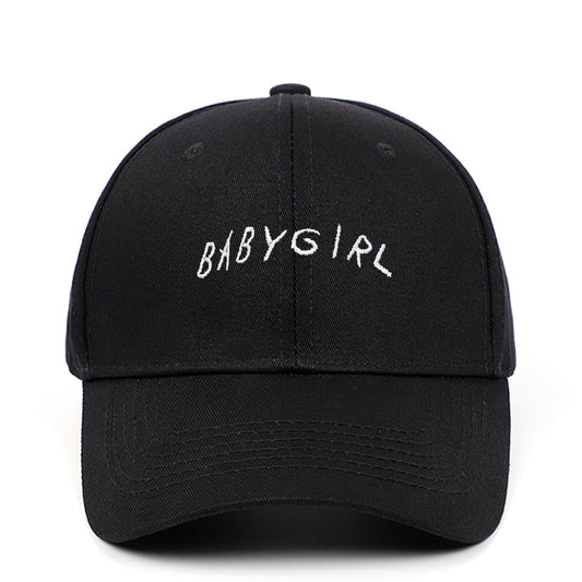 BABYGIRL Letter Embroidered Baseball Cap Spring New Product Cap Outdoor Sports Sun Visor