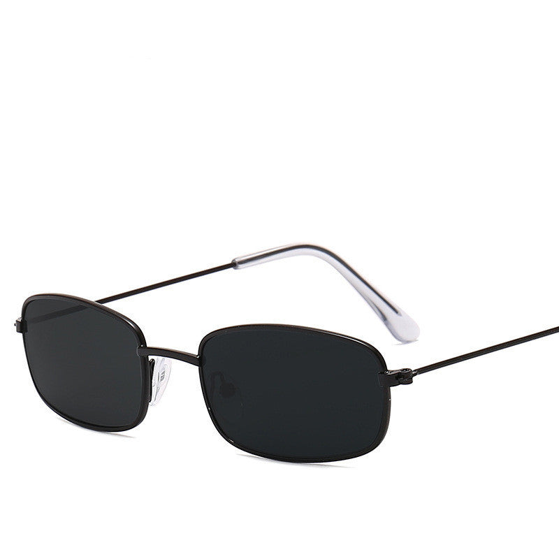 New Metal Small Frame Sunglasses, Ocean Piece Sunglasses, Retro Street Shooting Men And Women Trend Retro Glasses