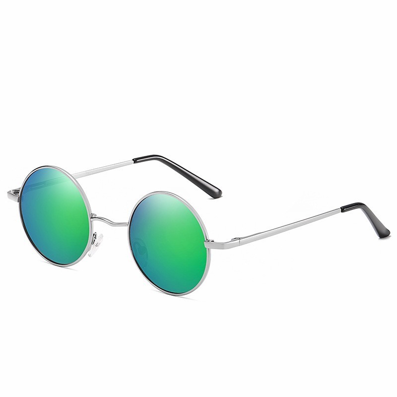 Retro Polarized Sunglasses Anti-UV Sunglasses Round Glasses