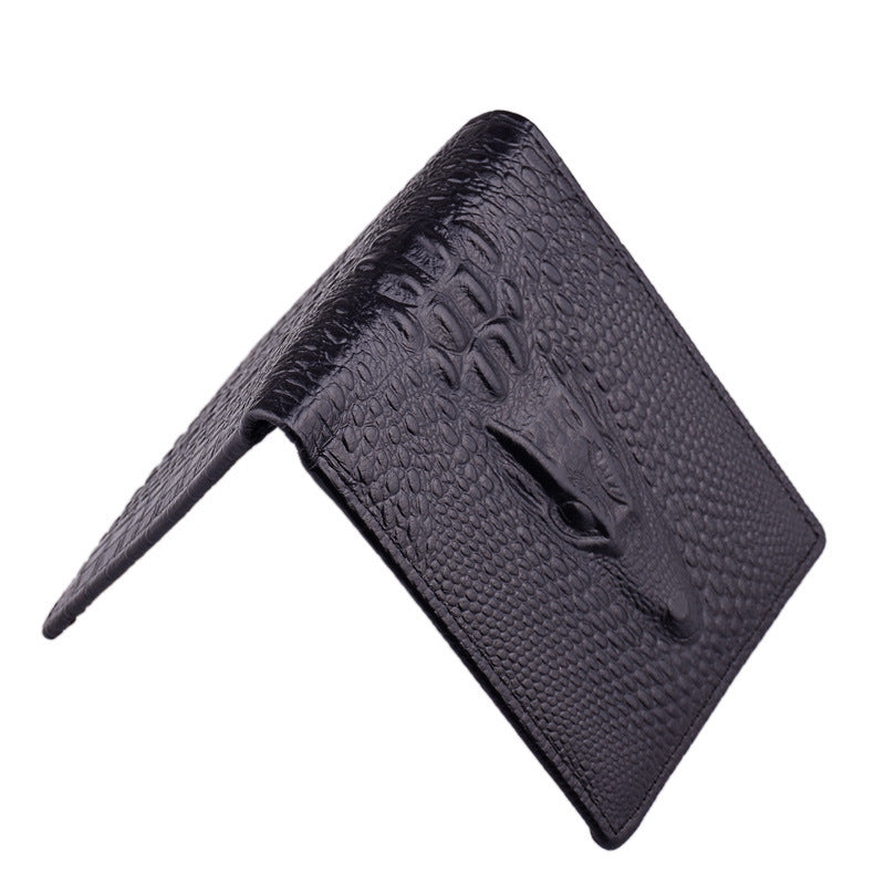 Leather Men'S Short Wallet  Head Money Clip Wallet Goods