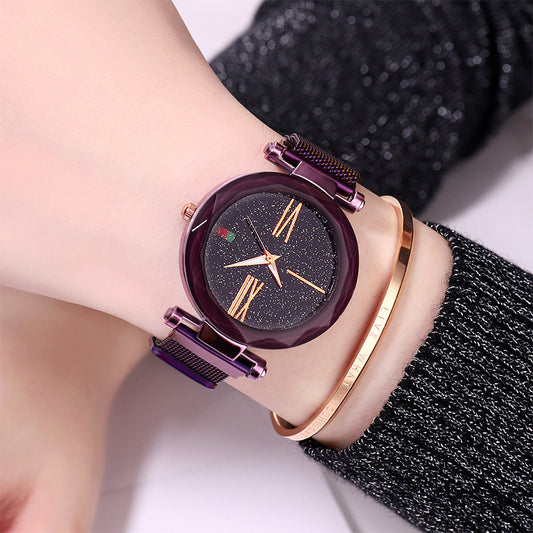 Starry Sky Magnet Mesh Belt Watch