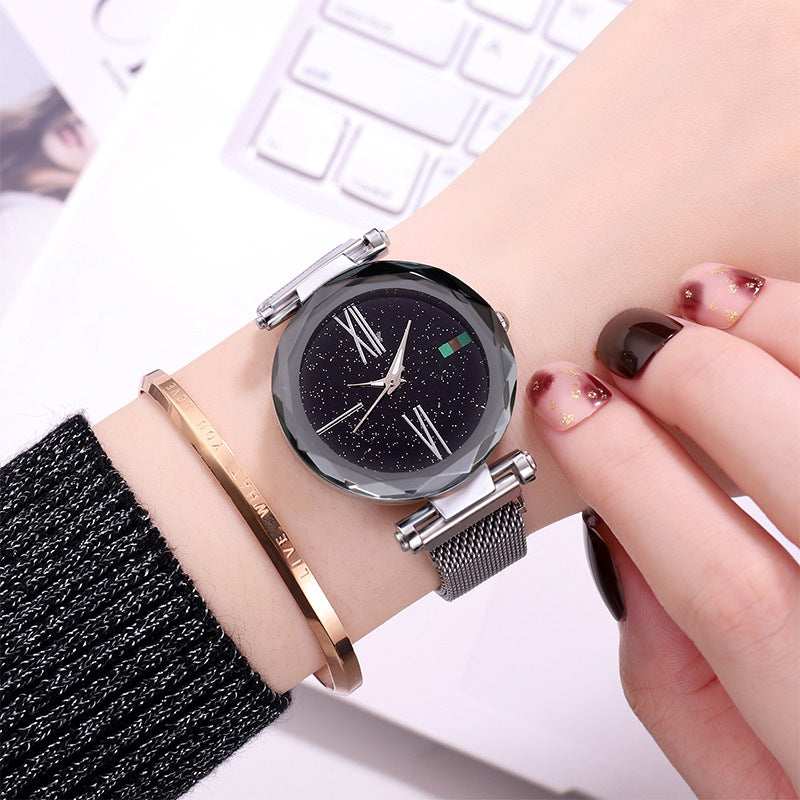 Starry Sky Magnet Mesh Belt Watch