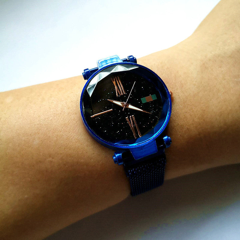 Starry Sky Magnet Mesh Belt Watch