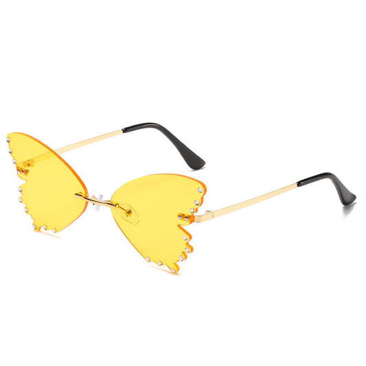 Sunglasses Women Street Shot Sweet Sunglasses Butterfly Glasses