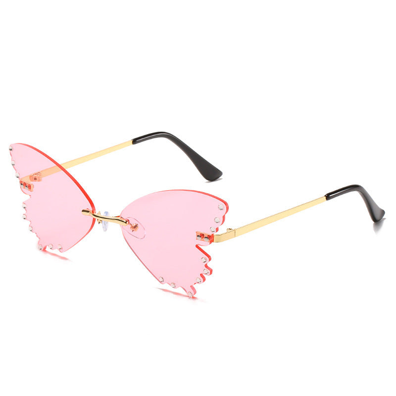 Sunglasses Women Street Shot Sweet Sunglasses Butterfly Glasses