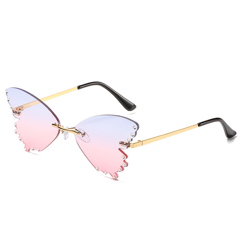 Sunglasses Women Street Shot Sweet Sunglasses Butterfly Glasses