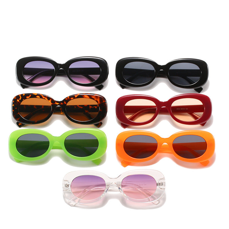 Sunglasses Women Oval Fashion Simple Sunglasses