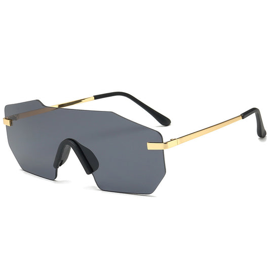 Polygonal men's sunglasses