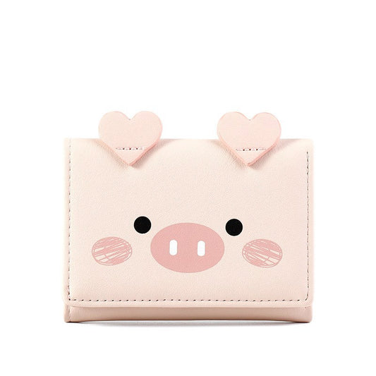 Cartoon cute little student wallet