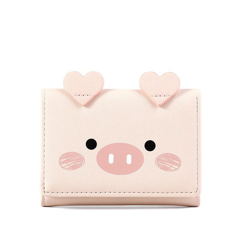 Cartoon cute little student wallet