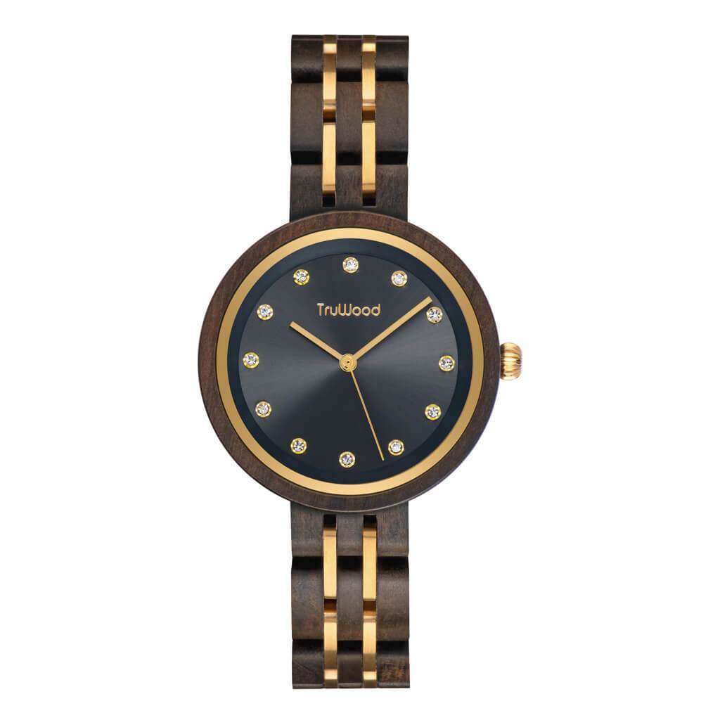 Ladies solid wood watches