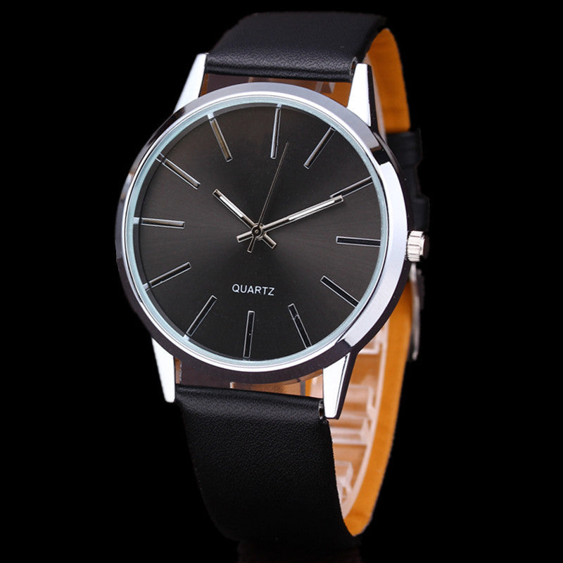 Simple leather strap leisure men's Watch