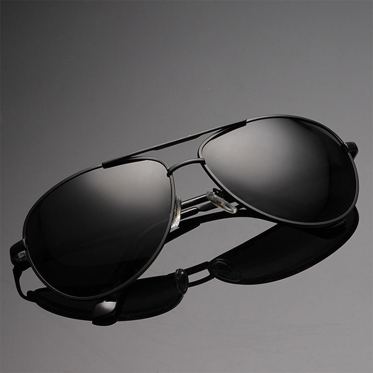 Metal frame polarized glasses