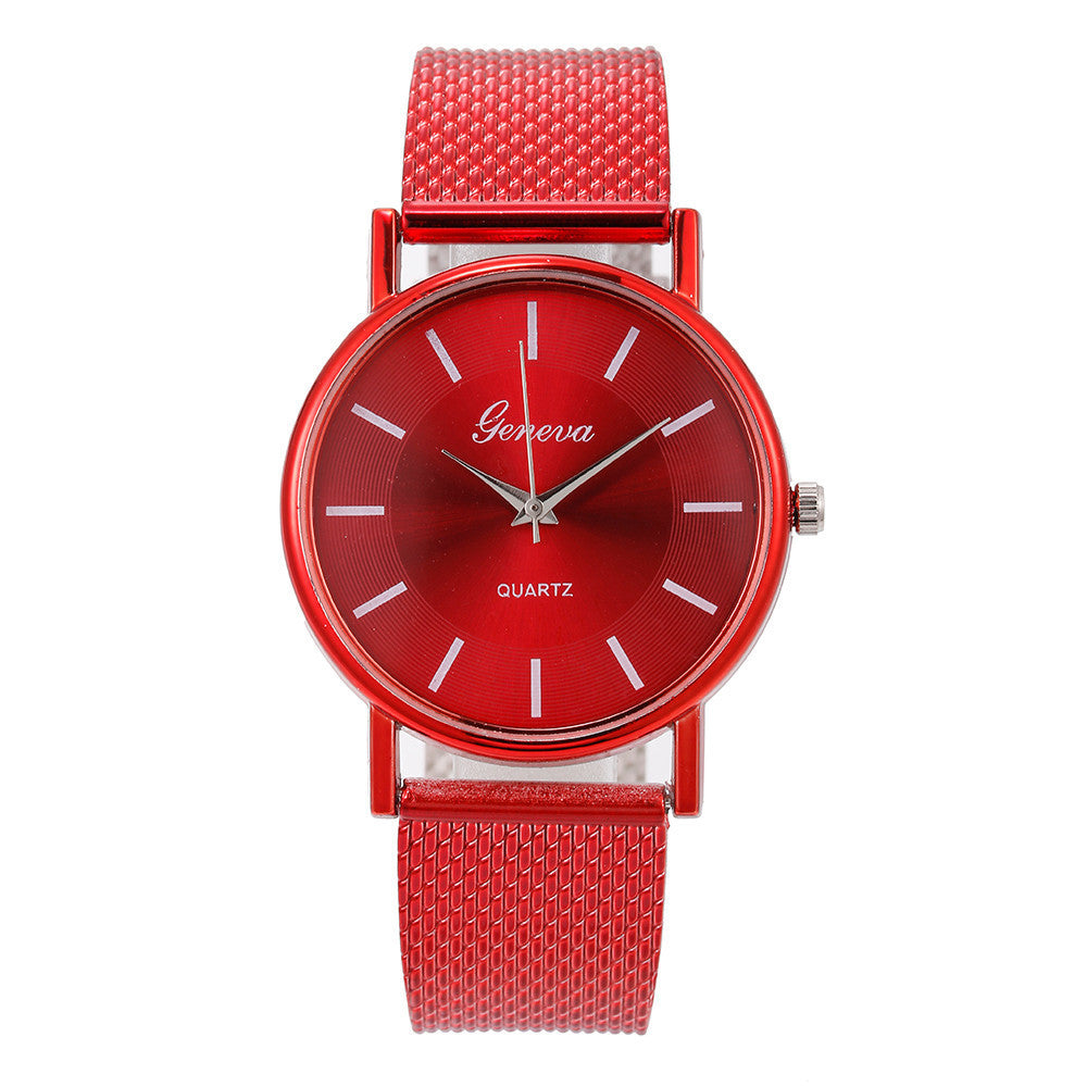 Fashion mesh strap watch