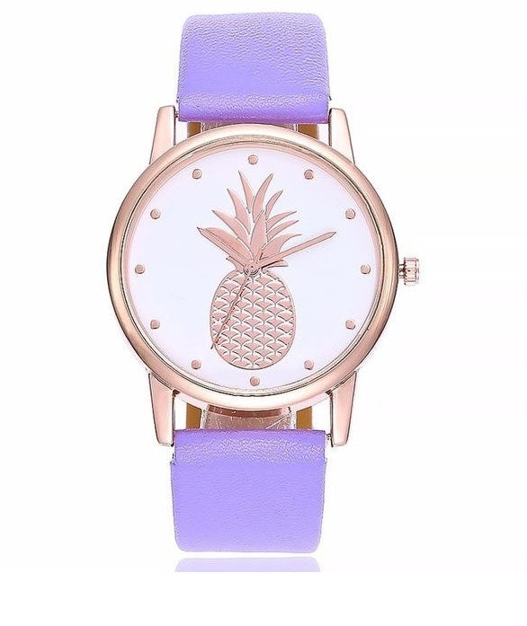 Belt watch Korean version of the watch Personality pineapple pattern simple quartz watch