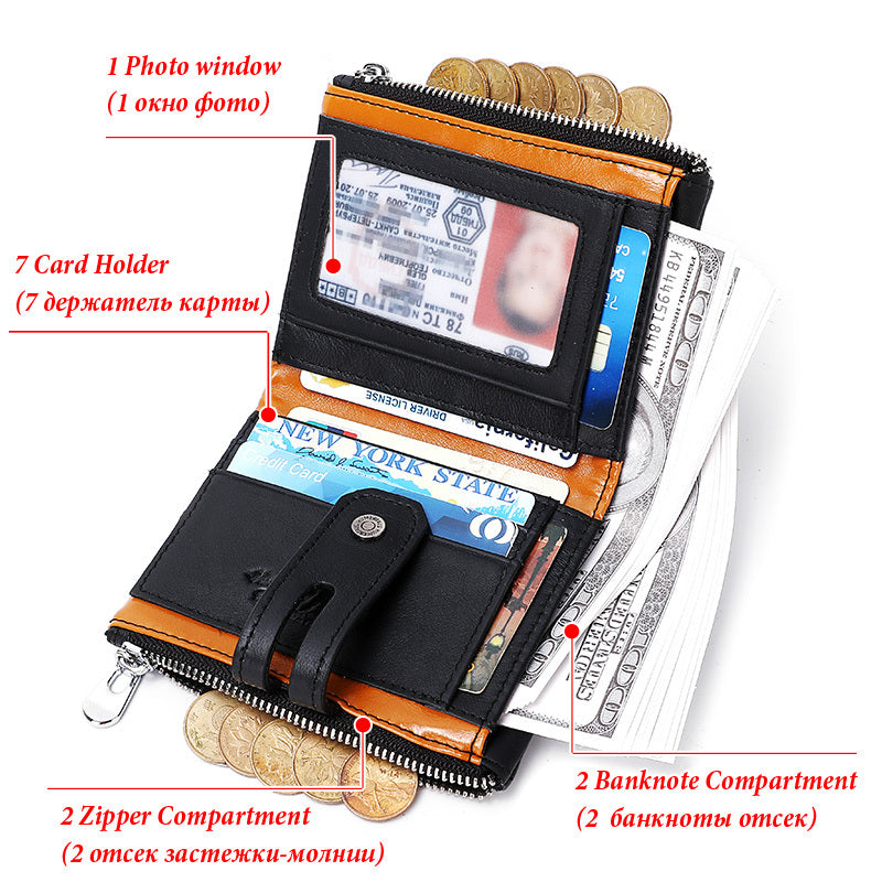 Anti-theft brush wallet