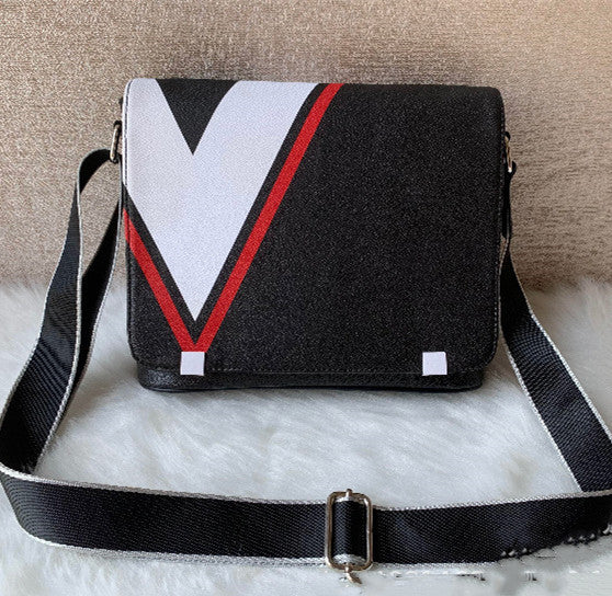 Men's Shoulder Graffiti Crossbody Bag