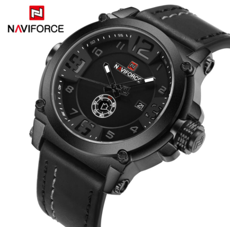 NAVIFORCE 9099 Men's Watch Calendar Men's Watch Waterproof Quartz Strap Watch