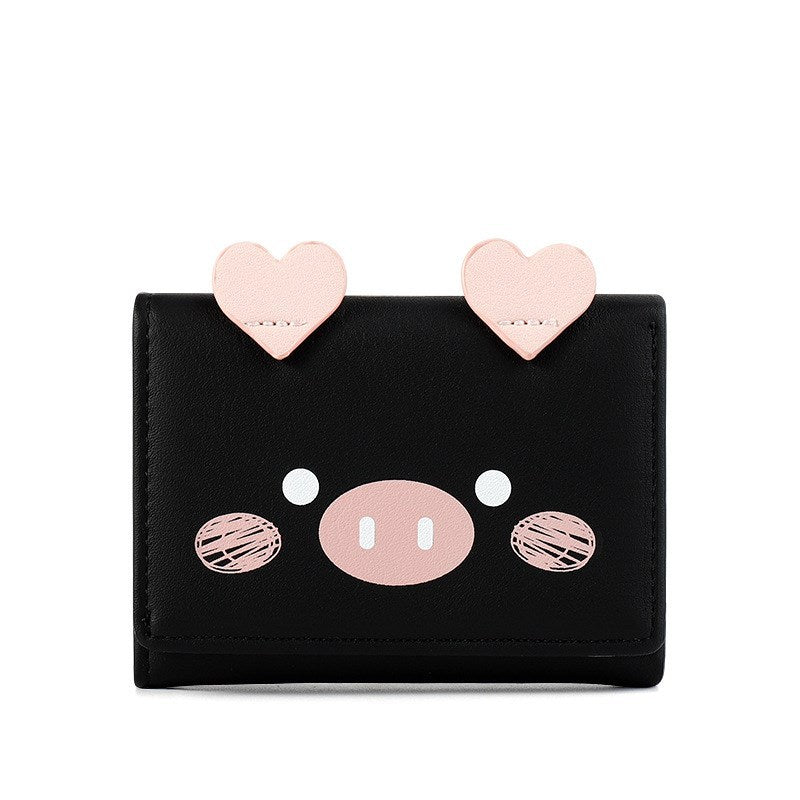 Cartoon cute little student wallet