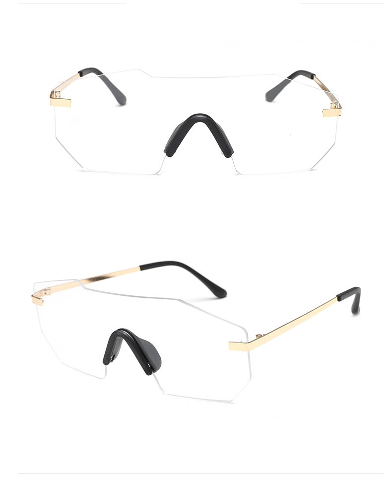 Polygonal men's sunglasses