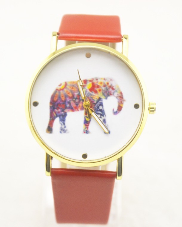 Trade new Geneva watch Geneva leisure belt elephant Geneva belt Watch