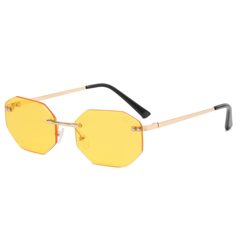 Frameless Polygon Fashion Glasses For Men And Women