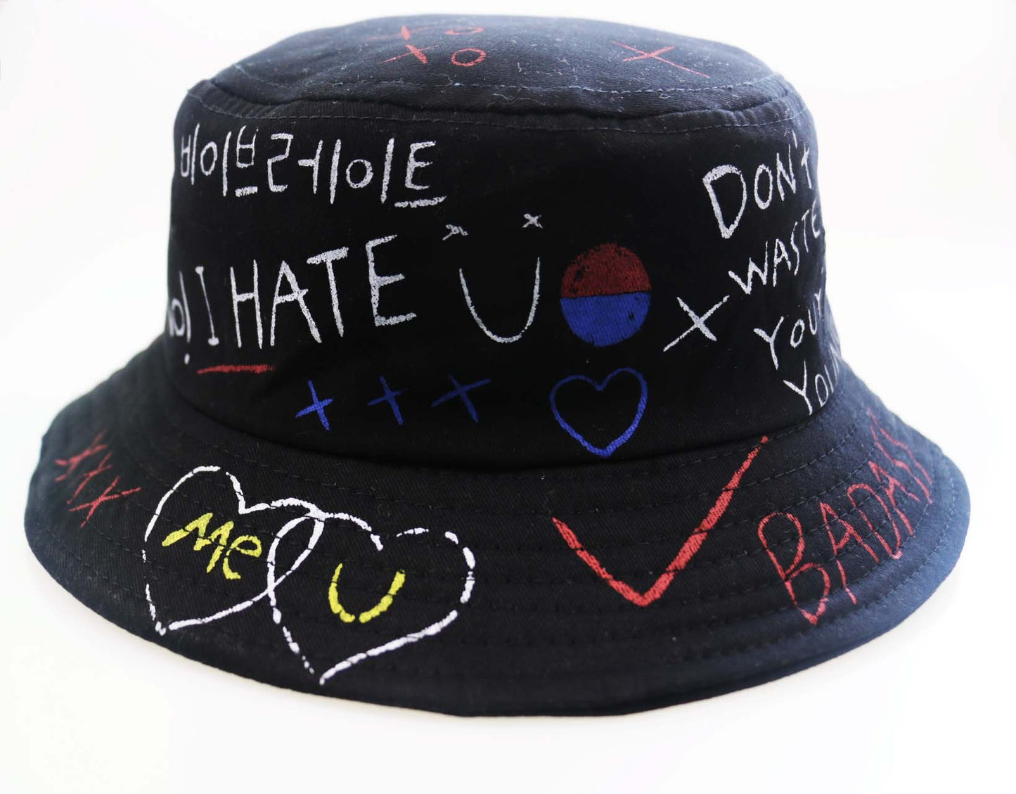 Doodle love sunshade fisherman hat