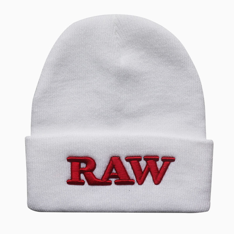 Men's And Women's Autumn And Winter Letters RAW Embroidery Knitted Hat