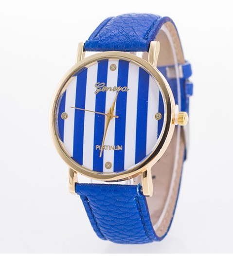 Geneva student colorful elephant belt watch Geneva zebra stripes lady quartz watch