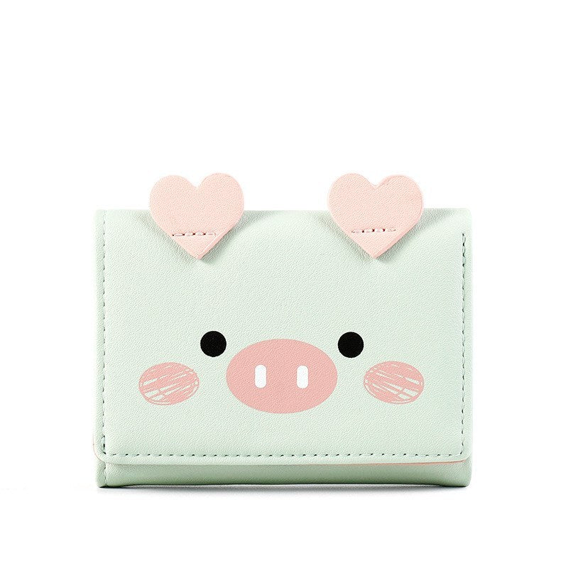 Cartoon cute little student wallet