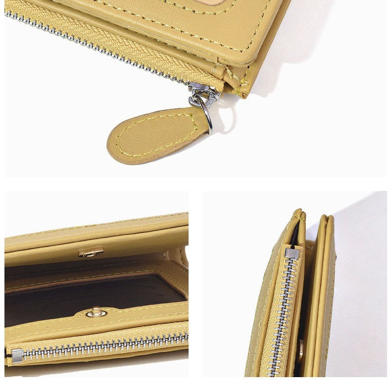 Women's Wallet Short Zipper Buckle