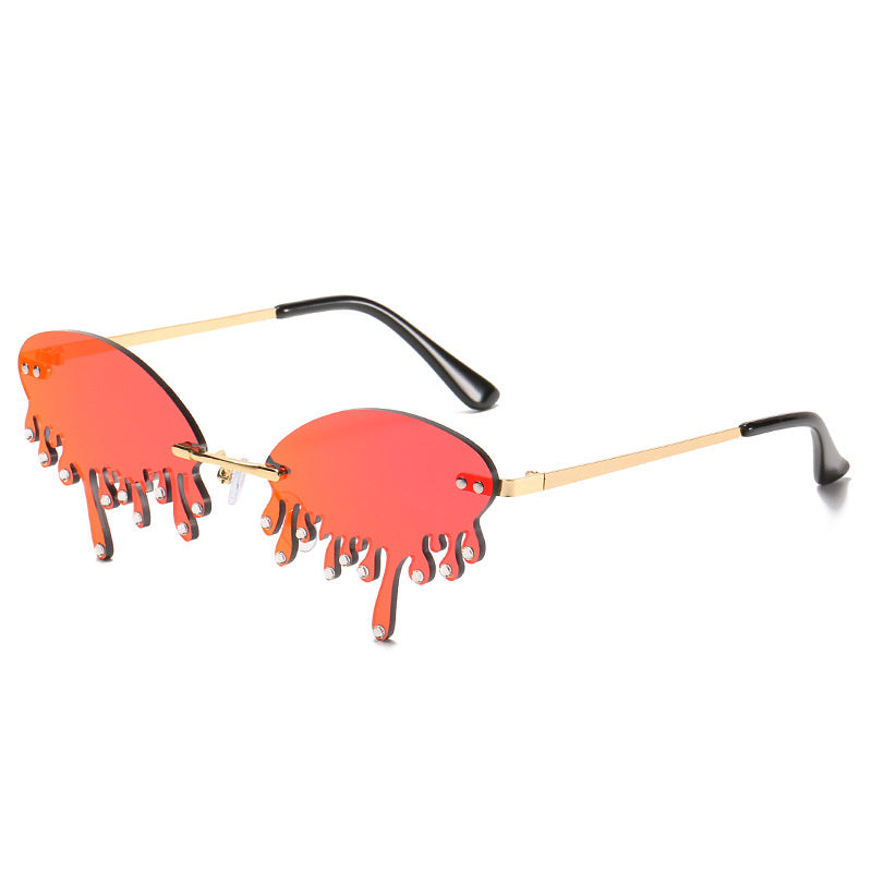 Sunglasses Personality Tear-shaped Visor Glasses