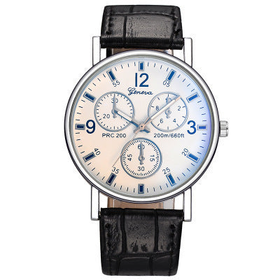 Blue Light Glass Decorative Belt Watch