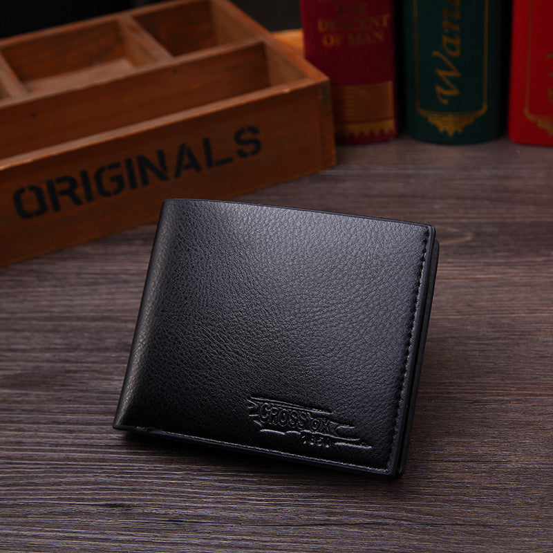 New Business Faux Leather Men's Short Wallet