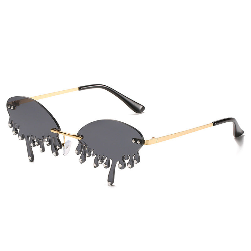 Sunglasses Personality Tear-shaped Visor Glasses