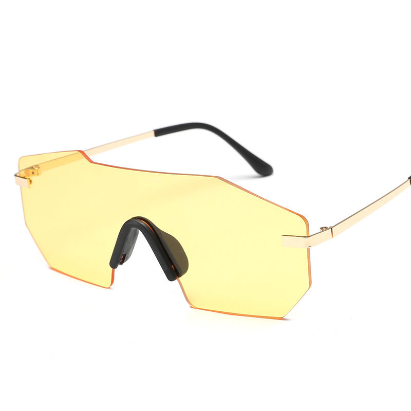 Polygonal men's sunglasses