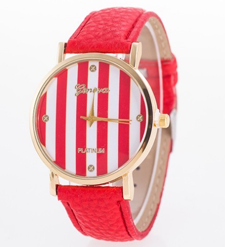 Geneva student colorful elephant belt watch Geneva zebra stripes lady quartz watch