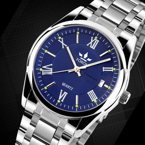 High grade brand watches, men's fashionable quartz watches, waterproof machinery, luminous calendar, business belts, foreign trade watches