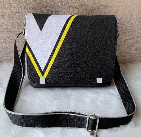 Men's Shoulder Graffiti Crossbody Bag