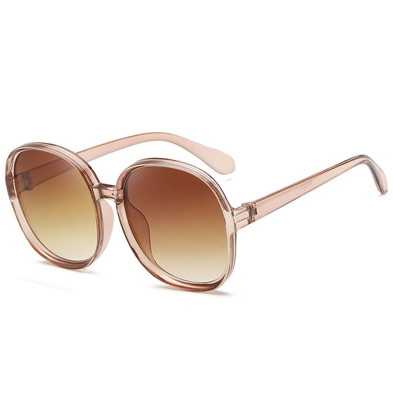 Round big frame sunglasses female UV protection sunglasses